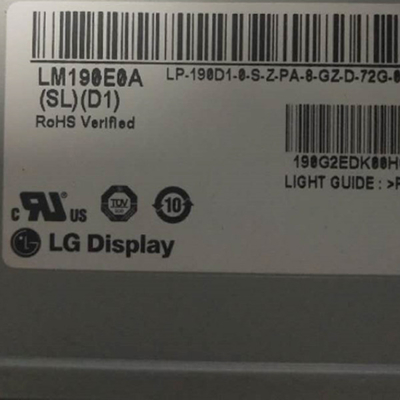 19.0 Inch LVDS 30 Pins Interface LCD Panel Display LM190E0A-SLD1 LG Display RGB 1280X1024