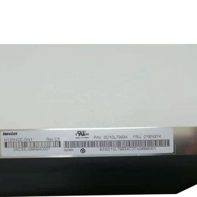 N125HCE-GN1 12.5 Inch LCD Screen Panel 1920X1080 FHD 176PPI 300cd/M2 LVDS Input