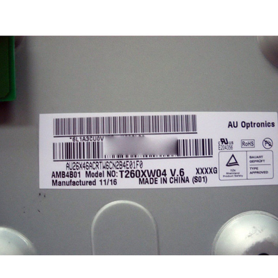 T260XW04 V6 30 Pins 26 Inch LCD Screen 1366*768 for AUO