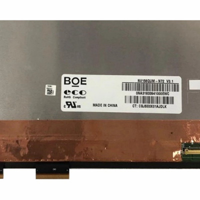 15.6" BOE LCD Panel NV156QUM-N72 RGB Vertical Stripe Laptop LCD Display