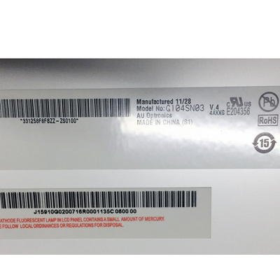 10.4in 800(RGB)×600 auo tft lcd Display Panel G104SN03 V4 for Industrial