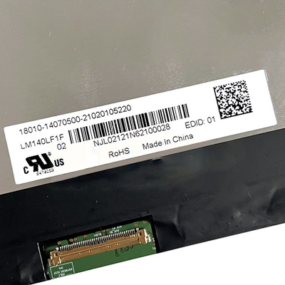 LM140LF1L02 14.0 Inch 1920*1080p IPS LCD Display 60hz Monitor 9S5P WLED Backlight