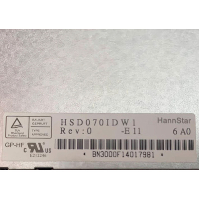 HSD070IDW1-E11 7.0 Inch LCD Screen Display Panel For Automotive Display