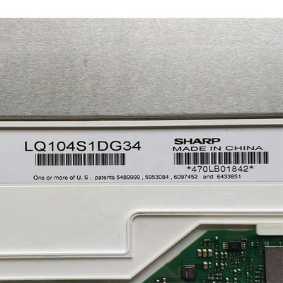 10.4 inch 800*600 96 PPI LQ104S1DG34 40 pins LCD Display Screen