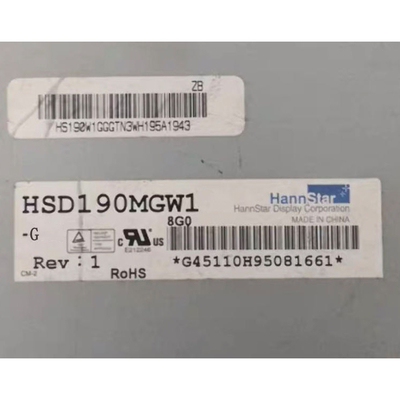 HSD190MGW1-G 19 Inch LCD Screen Antiglare Hard coating 1440*900 LCD Panel