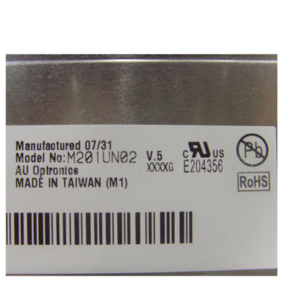 M201UN02 V5 1600*1200 TFT LCD Panel for AUO