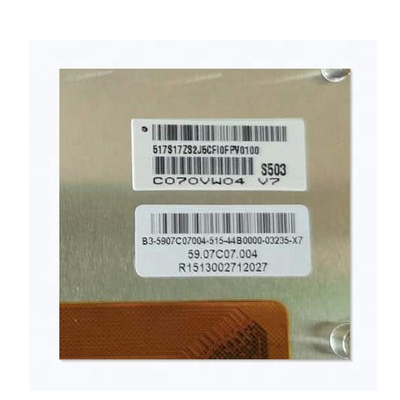 Hot Sell C070VW04 V7 7.0 inch 133PPI 50 pins LCD Display