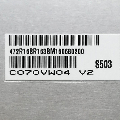 C070VW04 V2 Original 7.0 inch 800*480 133PPI display for AUO TFT LCD Screen