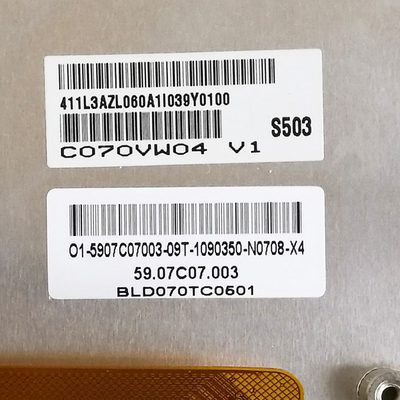 Size 7.0 inch Original in stock C070VW04 V1 LCD Display Panel