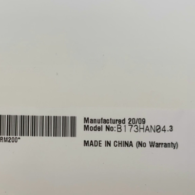 B173HAN04.3 size 17.3 inch 127PPI 16.7M LCD Screen
