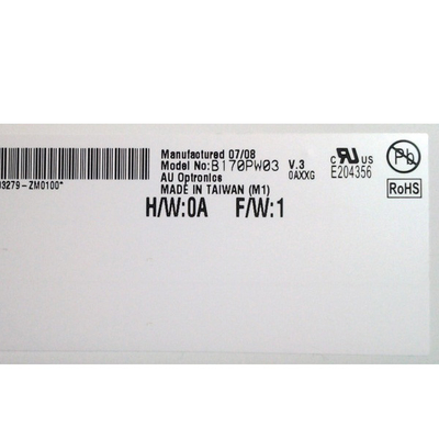 New B170PW03 V3 Resolution 1440*900 TFT LCD Panel for AUO