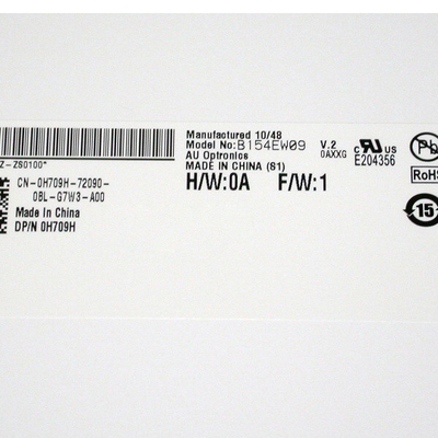 RGB Vertical Stripe B154EW09 V2 size 15.4 inch LCD Screen