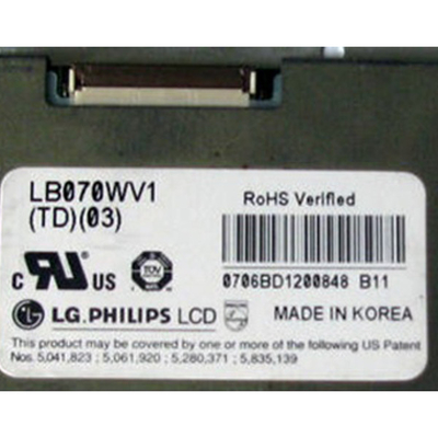 LB070WV1-TD03 7.0 inch LCD Screen Display 800*480 LCD Panel Module