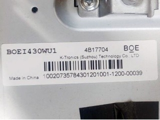 BOEI430WU1 43.0 inch LCD screen LCD Display MODULE For Digital Signage