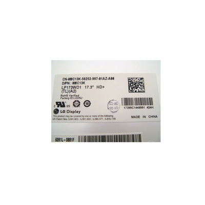 LP173WD1-TLA2 1600*900 106PPI LCD Modules 17.3 inch LCD Panel