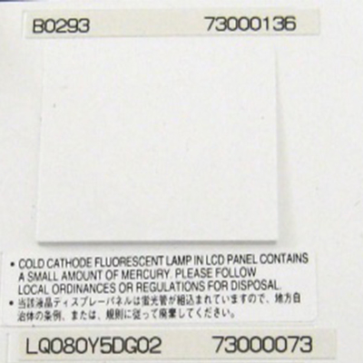 LQ080Y5DG02 800*480 8.0 inch TFT LCD Module LCD Screen