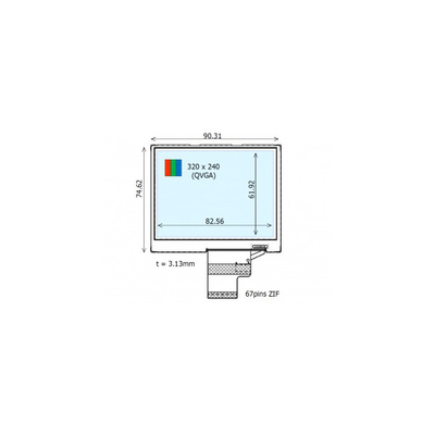 COM41T4M28GLC 320*240 4.1 inch 60Hz LCD Panel lcd Industrial
