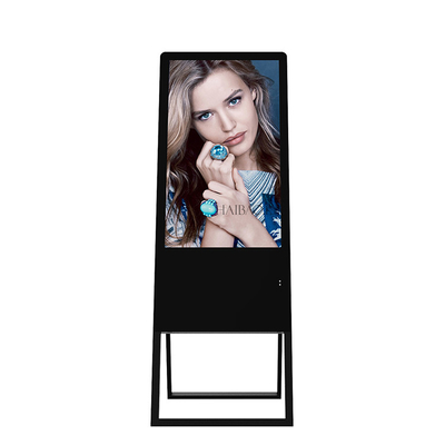 Portable Floor Standing Digital Signage 43 Inch For Coffee Shop