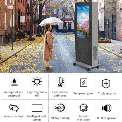 LED Outdoor Digital Signage And Displays Android System Face Recognition 55&quot;