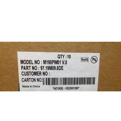 AUO M190PW01 V80E LCD screen metal shell embedded industrial control display monitor LED high bright