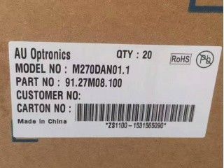 good price M270DAN01.1 CELL 2560*1440 LCD Screen Display 27.0 inch LCD panel online