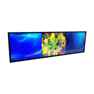 good price 43.0 inch ultra wide LCD display shelf stretching bar screen advertising display commercial capacitive touch display online