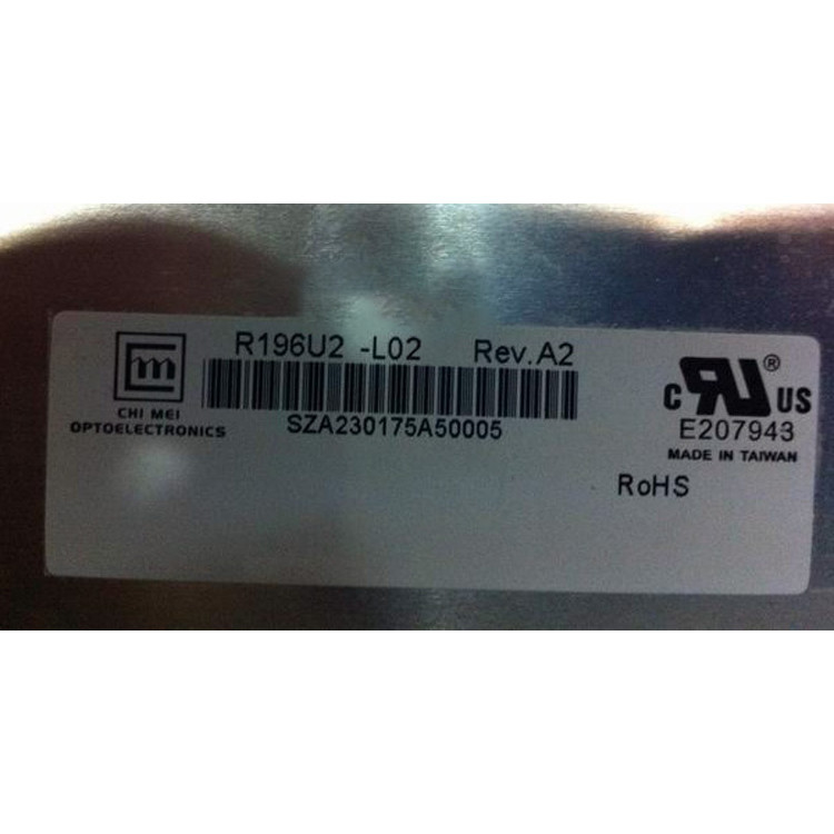 Original 1600*1200 R196U2-L02 19.6 Inch TFT LCD Screen Display For Chimei Innolux