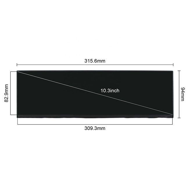 12.6 inch LCD Screen Display NV126B5M-N41 1920x515 IPS Touch Panel for Stretched Bar LCD