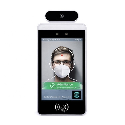 good price Wall Mounted 8 Inch Facial Recognition Device , 1.5GHZ Body Temperature Measurement Device online