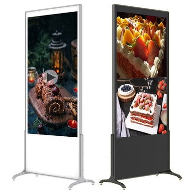 55 Inch Floor Stand Digital Signage Advertising 110-240V
